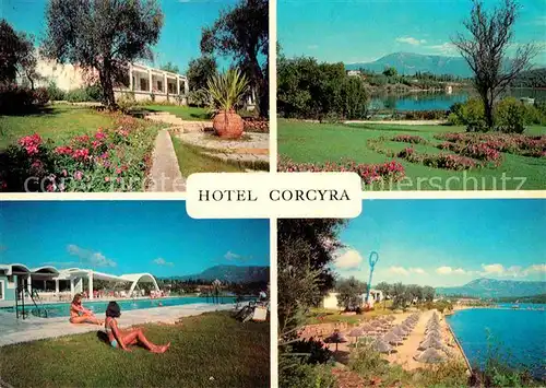 AK / Ansichtskarte Corfu Korfu Hotel Corcyra Swimming Pool Strand Kat. Griechenland