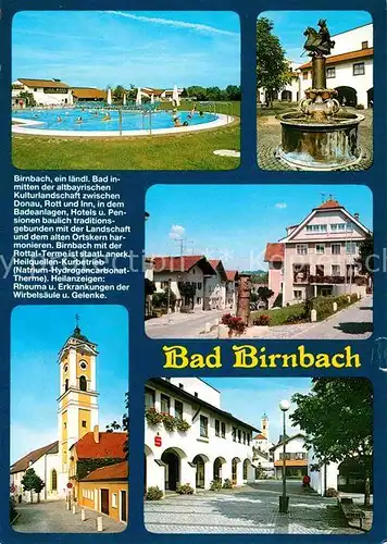 AK / Ansichtskarte Bad Birnbach Thermalbad Brunnen Ortsmotive Kirche Kat. Bad Birnbach