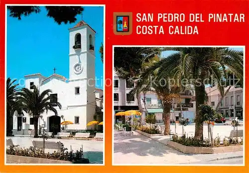 AK / Ansichtskarte San Pedro del Pinatar Kirche Platz Palmen Kat. San Pedro del Pinatar