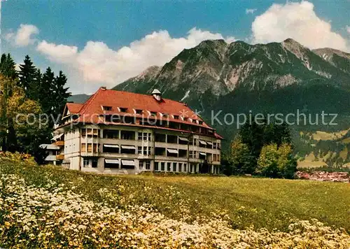AK / Ansichtskarte Oberstdorf Dr Saathoffs Kuranstalt Stillachhaus Allgaeuer Alpen Kat. Oberstdorf