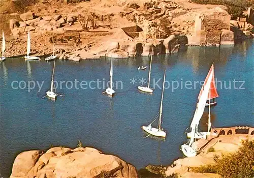 AK / Ansichtskarte Asswan Sailing boats on the Nile Kat. Aegypten