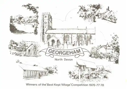 AK / Ansichtskarte Georgeham Winners of the Best Kept Village Competition Kuenstlerkarte Kat. North Devon
