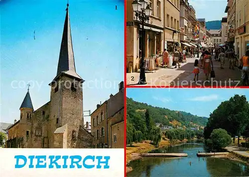 AK / Ansichtskarte Diekirch Eglise Saint Laurent Grande Rue La Sure Kat. Diekirch