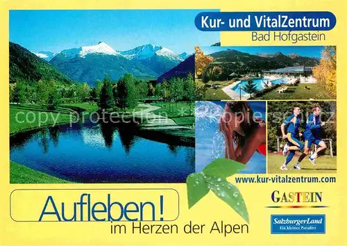AK / Ansichtskarte Bad Hofgastein Kur und Vitalzentrum Teich Parkanlagen Alpenpanorama Kat. Bad Hofgastein