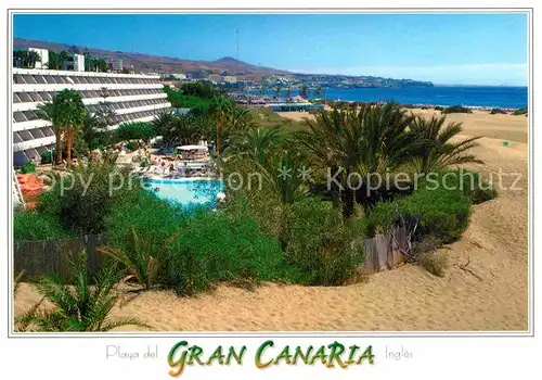 AK / Ansichtskarte Playa del Ingles Gran Canaria Hotel Swimming Pool Strand Kat. San Bartolome de Tirajana