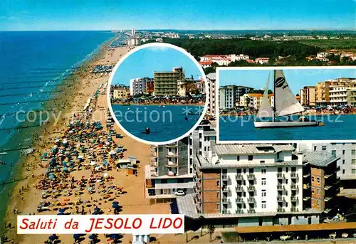 AK / Ansichtskarte Jesolo Lido Strand Hotels Segeln