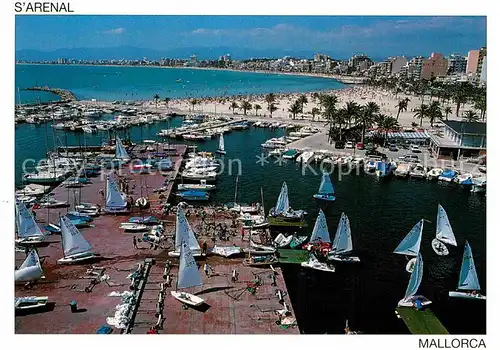 AK / Ansichtskarte S Arenal Mallorca Panorama Hafen Strand Hotels Kat. El Arenal