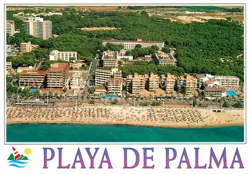 AK / Ansichtskarte Playa de Palma Mallorca Fliegeraufnahme Kat. Spanien