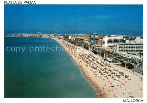 AK / Ansichtskarte Platja de Palma Panorama Strand Hotels Fliegeraufnahme