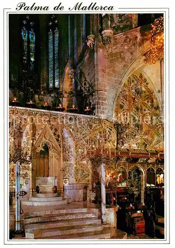 AK / Ansichtskarte Palma de Mallorca Catedral Siglo XIII interior Kathedrale Inneres Kat. Palma de Mallorca