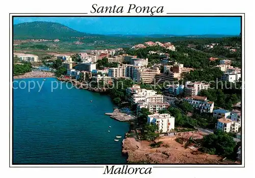 AK / Ansichtskarte Santa Ponca Mallorca Islas Baleares Panorama Bucht Fliegeraufnahme