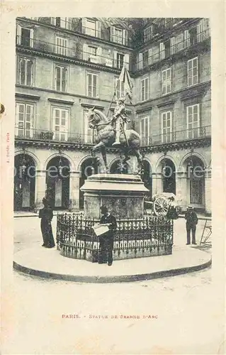 AK / Ansichtskarte Paris Statue de Jeanne d Arc Monument Kat. Paris