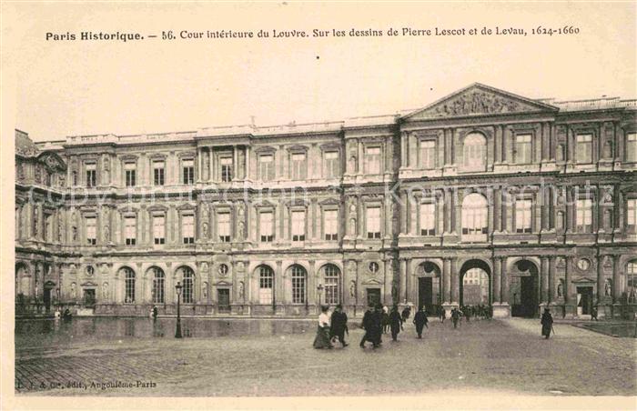 AK / Ansichtskarte Paris Historique Cour interieur du Louvre Kat ... AK / Ansichtskarte Paris Historique Cour interieur du Louvre Kat ...