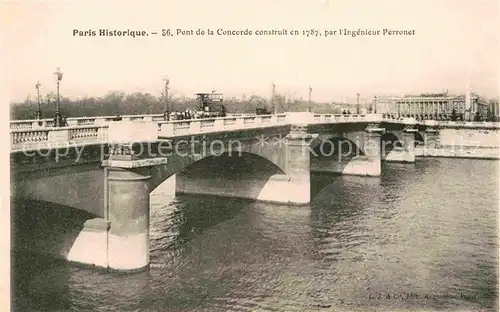 AK / Ansichtskarte Paris Historique Pont de la Concorde Kat. Paris
