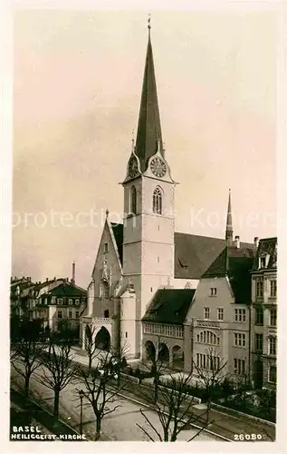 AK / Ansichtskarte Basel BS Heiliggeist Kirche Kat. Basel