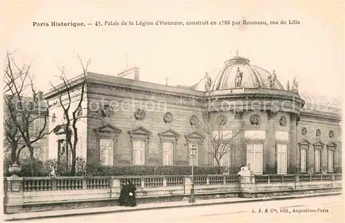 AK / Ansichtskarte Paris Historique Palais de la Legion d Honneur Kat. Paris