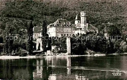 AK / Ansichtskarte Le Bourget du Lac Savoie Abbaye d Hautecombe vu du lac Kat. Le Bourget du Lac