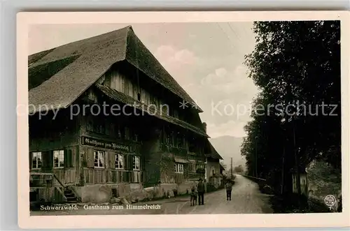 AK / Ansichtskarte Schwarzwald Gasthaus zum Himmelreich Kat. Regionales