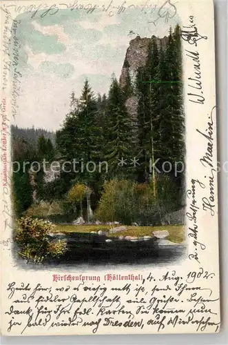 AK / Ansichtskarte Hoellental Schwarzwald Hirschsprung Kat. Buchenbach