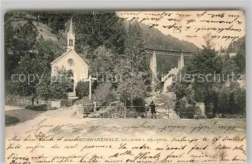 AK / Ansichtskarte Hoellsteig Gasthaus Sternen Terrasse mit Ravennabruecke Kat. Hinterzarten