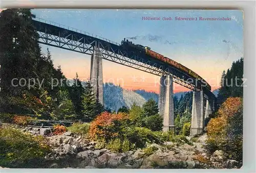 AK / Ansichtskarte Hoellental Schwarzwald Ravenna Viadukt Kat. Buchenbach