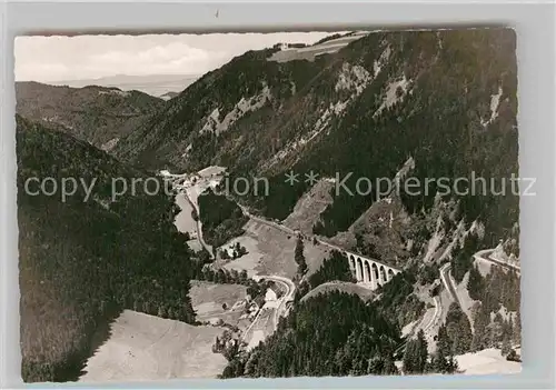 AK / Ansichtskarte Hoellental Schwarzwald Ravenna Viadukt mit Vogesenblick Kat. Buchenbach