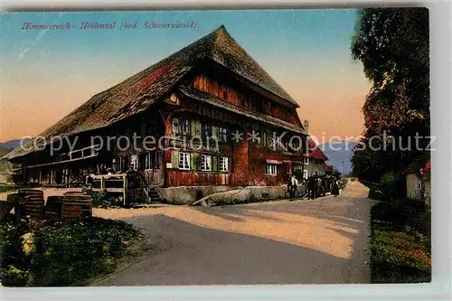 AK / Ansichtskarte Hoellental Schwarzwald Gasthaus zum Himmelreich Kat. Buchenbach