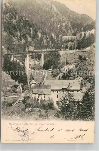 AK / Ansichtskarte Freiburg Breisgau Gasthaus zum Sternen Ravennaviadukt Kat. Freiburg im Breisgau