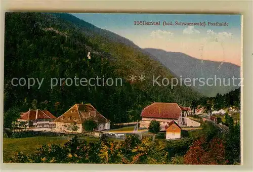 AK / Ansichtskarte Hoellental Schwarzwald Posthalde Kat. Buchenbach