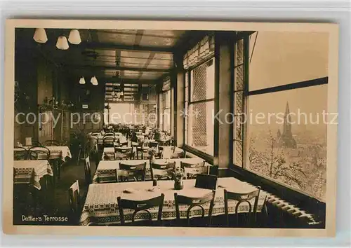 AK / Ansichtskarte Freiburg Breisgau Schlossberg Restaurant Terrasse  Kat. Freiburg im Breisgau