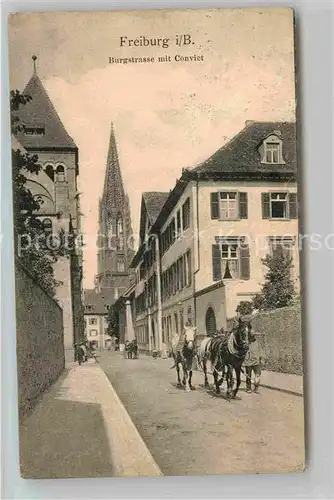 AK / Ansichtskarte Freiburg Breisgau Burgstrasse Convient Kat. Freiburg im Breisgau