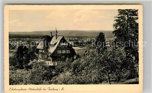 AK / Ansichtskarte Freiburg Breisgau Erholungsheim Stoeckenhoefe Kat. Freiburg im Breisgau