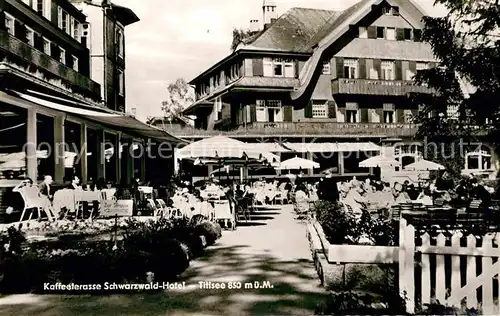 AK / Ansichtskarte Titisee Kaffeeterrasse Schwarzwald Hotel Kat. Titisee Neustadt