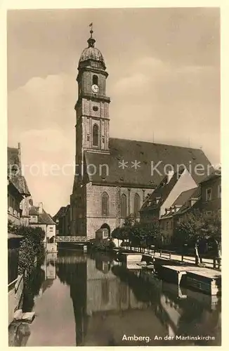 AK / Ansichtskarte Amberg Oberpfalz Martinskirche Kat. Amberg