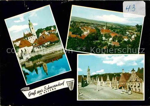 AK / Ansichtskarte Schwandorf Panorama Stadtansicht Kat. Schwandorf