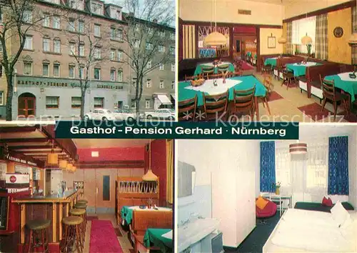 AK / Ansichtskarte Nuernberg Gasthof Pension Gerhard Kat. Nuernberg