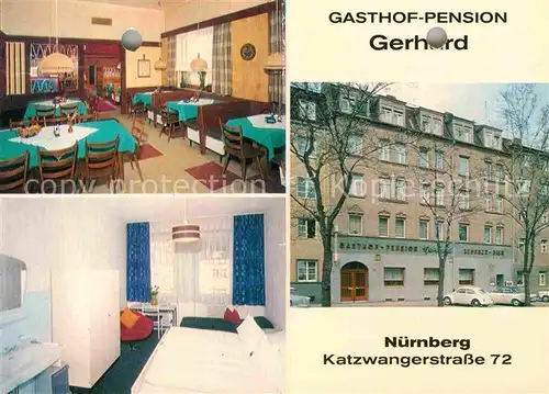 AK / Ansichtskarte Nuernberg Gasthof Pension Gerhard Kat. Nuernberg