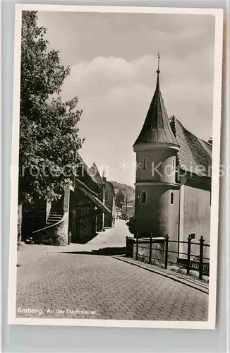 AK / Ansichtskarte Amberg Oberpfalz Stadtmauer Kat. Amberg