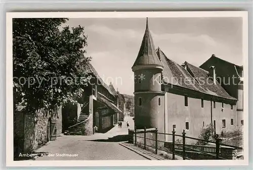 AK / Ansichtskarte Amberg Oberpfalz Stadtmauer Kat. Amberg