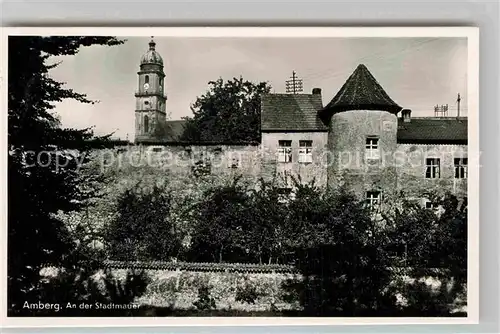 AK / Ansichtskarte Amberg Oberpfalz Stadtmauer Kat. Amberg