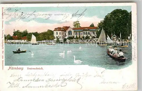 AK / Ansichtskarte Nuernberg Dutzendteich Kat. Nuernberg