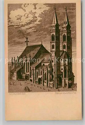 AK / Ansichtskarte Nuernberg Sebalduskirche Kat. Nuernberg