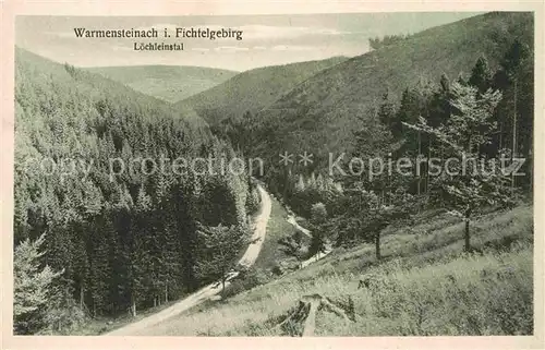 AK / Ansichtskarte Warmensteinach Loechleinstal Kat. Warmensteinach Fichtelgebirge