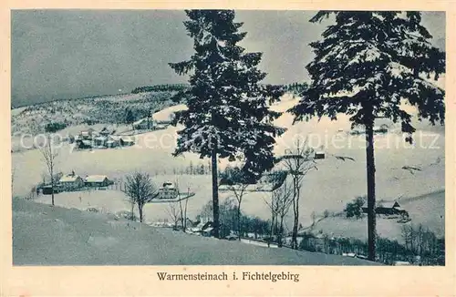 AK / Ansichtskarte Warmensteinach Panorama Winter Kat. Warmensteinach Fichtelgebirge