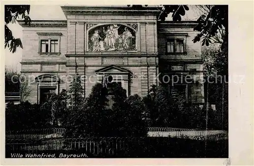 AK / Ansichtskarte Bayreuth Villa Wahnfried Kat. Bayreuth