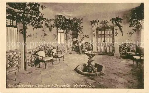 AK / Ansichtskarte Bayreuth Lustschloss Eremitage Gartensalon  Kat. Bayreuth