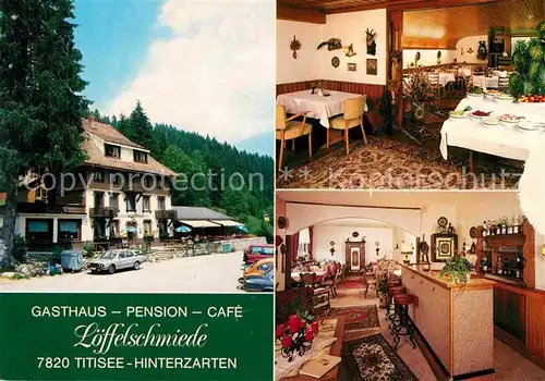 AK / Ansichtskarte Hinterzarten Gasthaus Pension Loeffelschmiede Gastraeume Kat. Hinterzarten