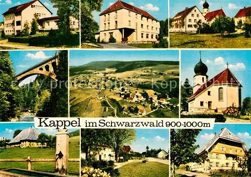 AK / Ansichtskarte Kappel Lenzkirch Teilansichten Bruecke Fliegeraufnahme Kirche Kat. Lenzkirch
