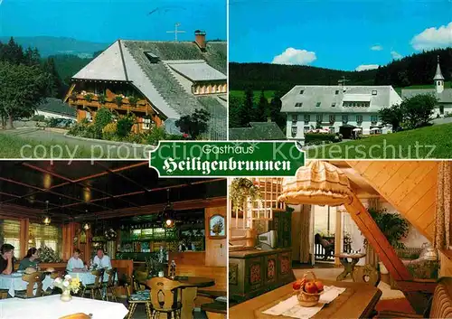 AK / Ansichtskarte Titisee Neustadt Gasthaus Heiligenbrunnen Gastraeume Stube Kat. Titisee Neustadt