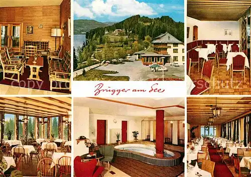 AK / Ansichtskarte Titisee Neustadt Hotel Brugger am See Gastraeume Speisesaal Kat. Titisee Neustadt